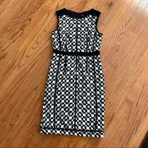 Ivanka Trump - Black & White Checkered Sheath